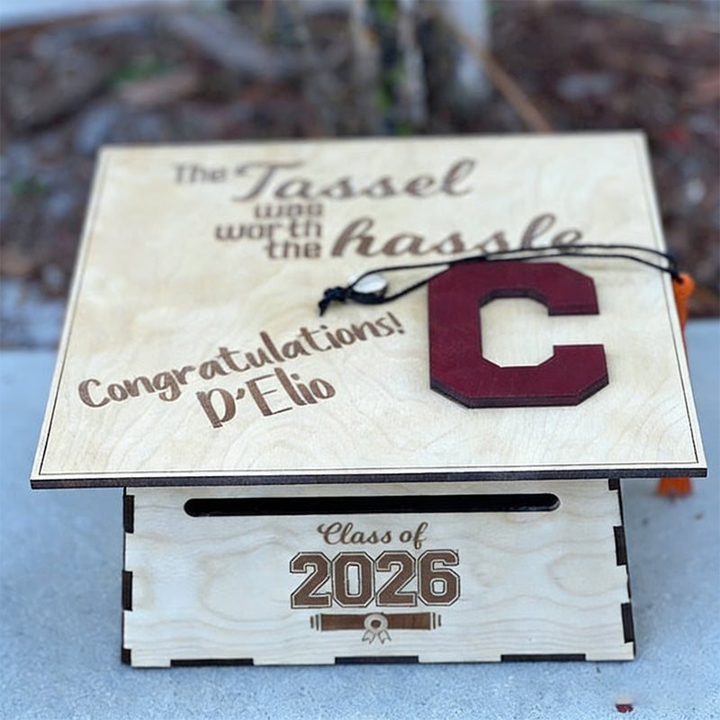 Personalized Graduation Cap Card Box  Giftsidear