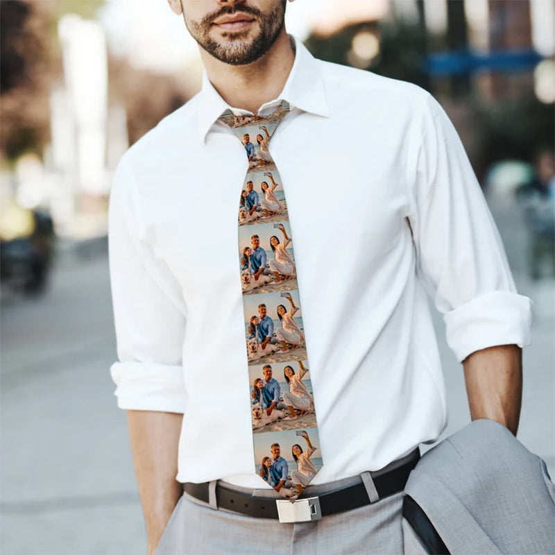 personalized picture tie