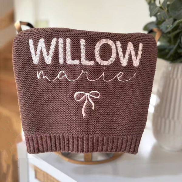 Personalized Embroidered Baby Blanket