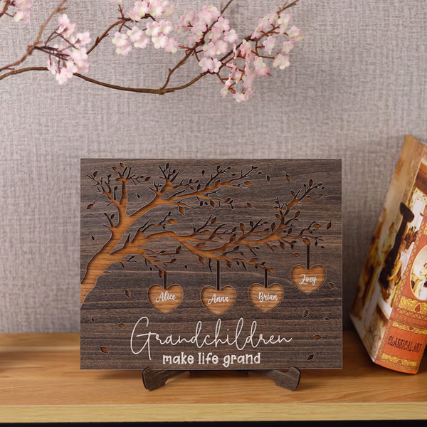 Personalized Wooden Sign for Grandparents