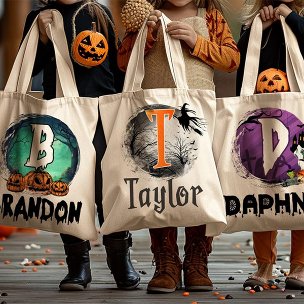 Personalized Halloween Tote Bag