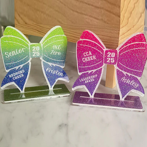 Cheerleader Bow Award, Trophy, Recognition Gift