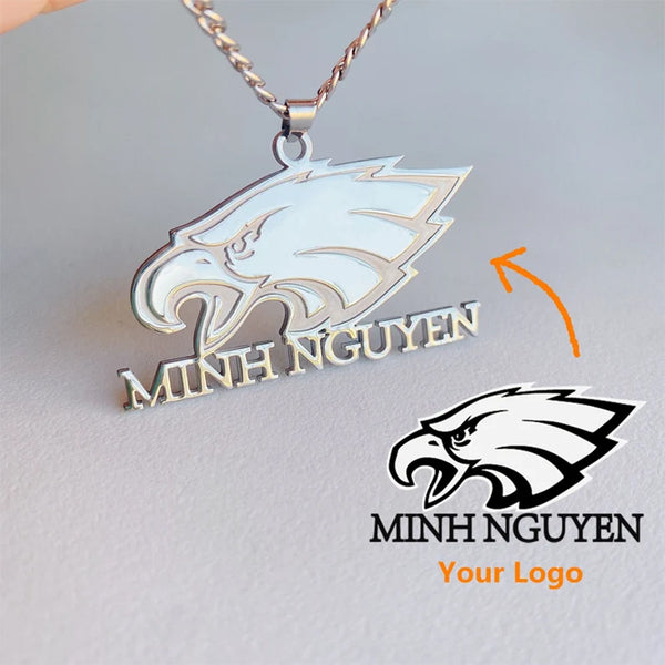 Custom Logo Necklace Personalized Any Logo Necklace Company Icon Necklace