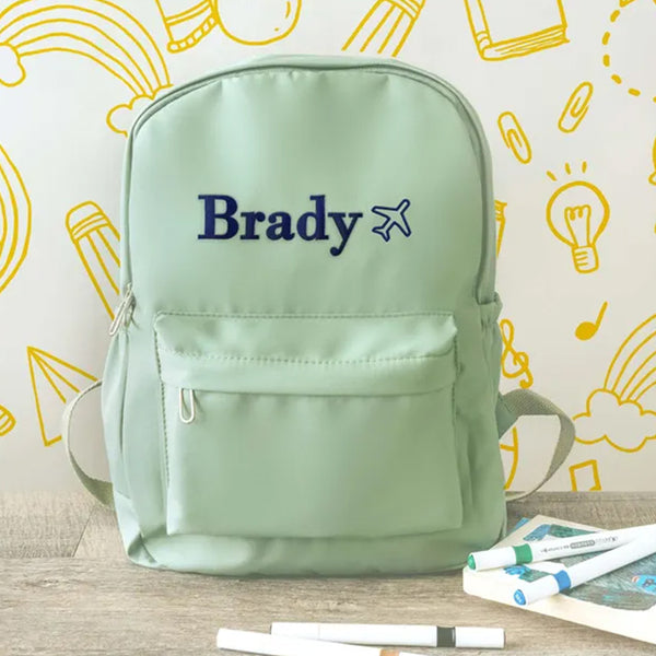 Embroidered Toddler Backpack, Back to School, Custom Kids Backpack