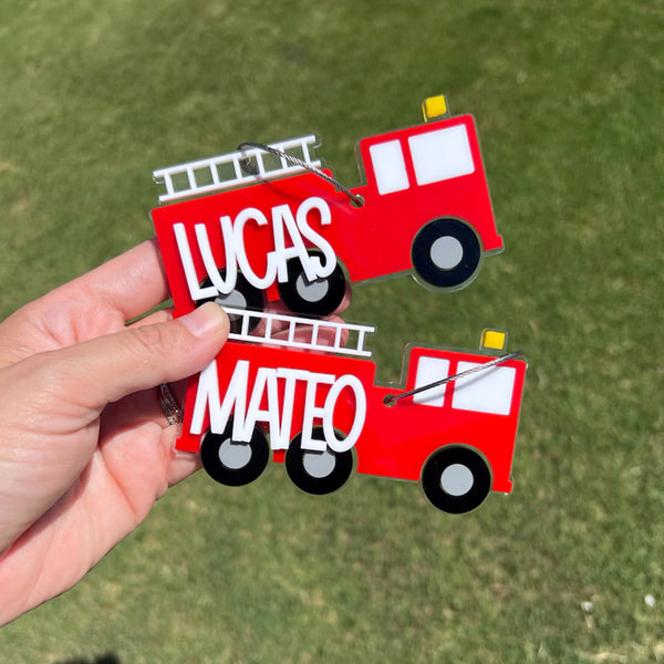Fire Truck Keychain