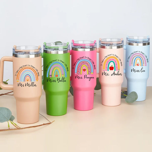 Teacher Appreciation Gift, Teacher Travel Mug, Personalized Teacher 40oz Tumbler