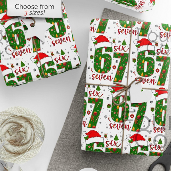 67 Christmas Wrapping Paper, 6 7 Wrapping Paper