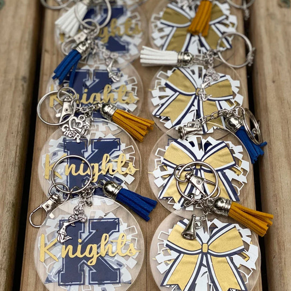 Personalized Cheer Keychain/Zipper Pull