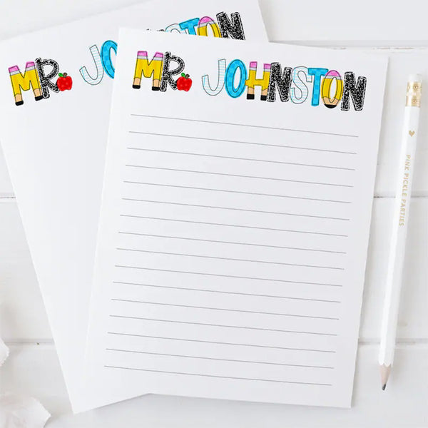 Personalized Teacher Notepad | Gifts for Teacher