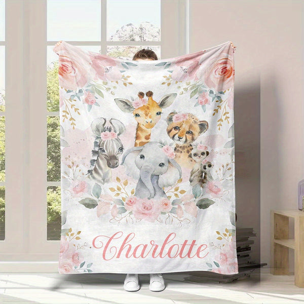 Custom Name Soft Flannel Blanket