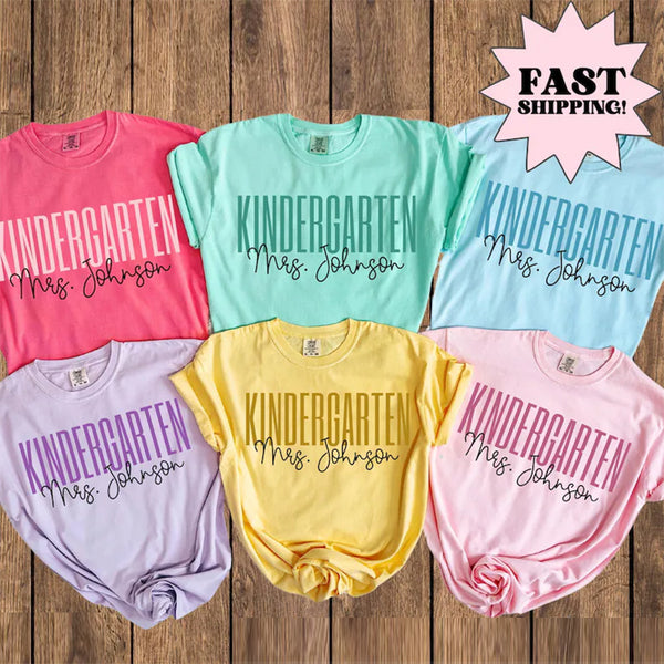 Comfort Colors Teacher Shirt, Kindergarten Teacher Shirt
