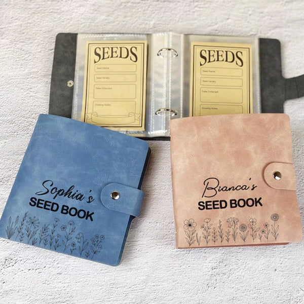 Custom Garden Seed Organizer Binder - Personalized Seed Book