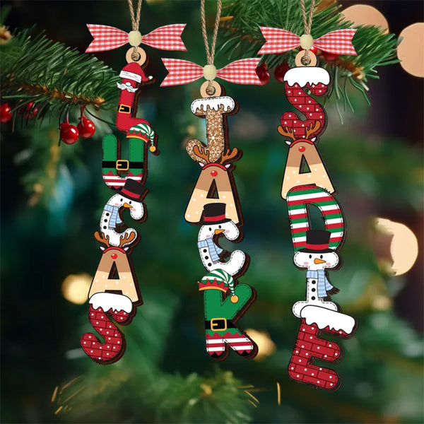 Personalized Letter Name Christmas Ornament