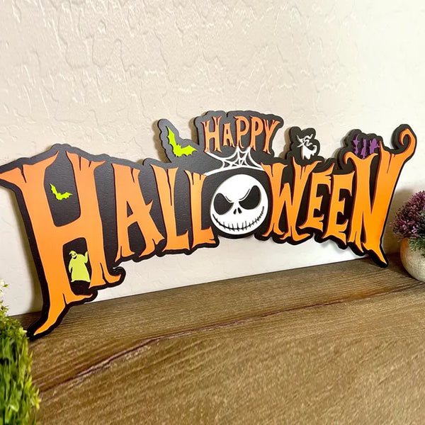 Nightmare Before Christmas Halloween Sign