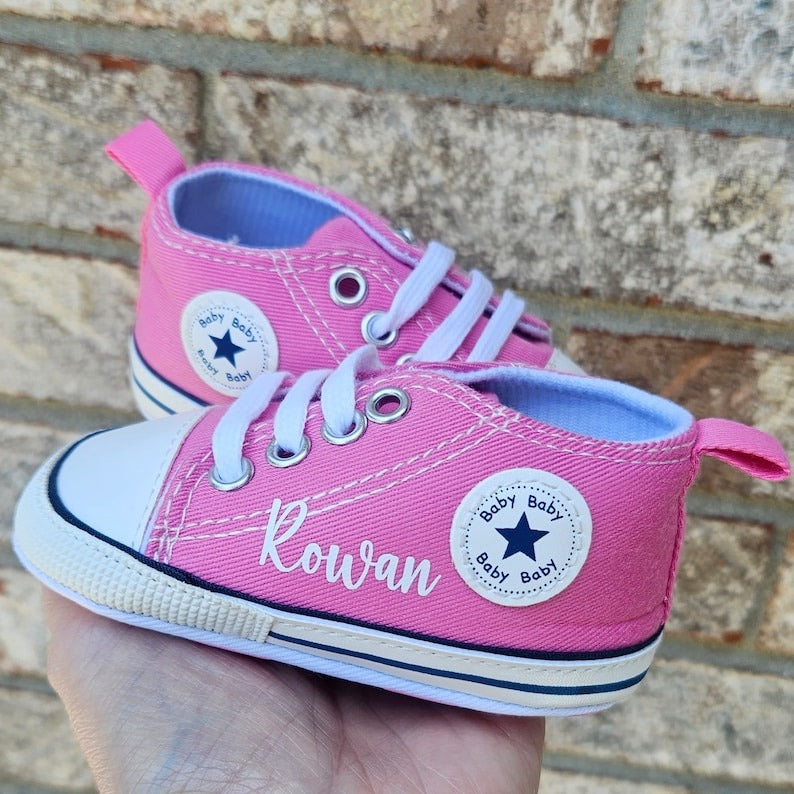 Custom Baby Shoes Personalized Baby High Top Monogram Infant