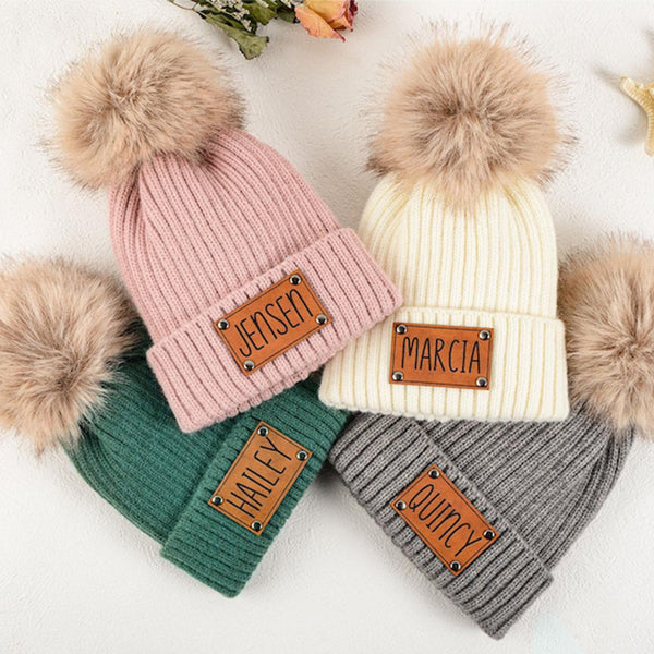 Custom Name Baby Beanie,Personalized Kids Winter Beanie