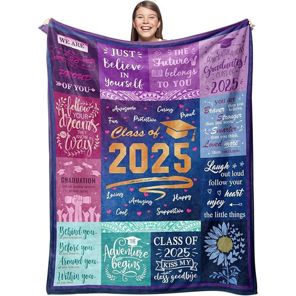 Graduation Gifts Blanket - 2025 Graduation Gifts for Her Him