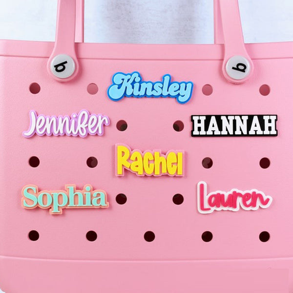 Customizable Name Tag For Bag. Personalized Bag Charm