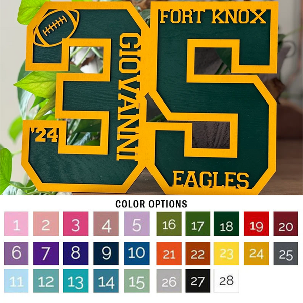 Custom Senior/Athlete Number