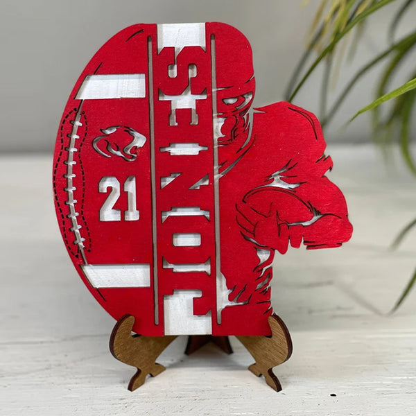 Personalized Custom Football Player Plaque, Senior Football Sign