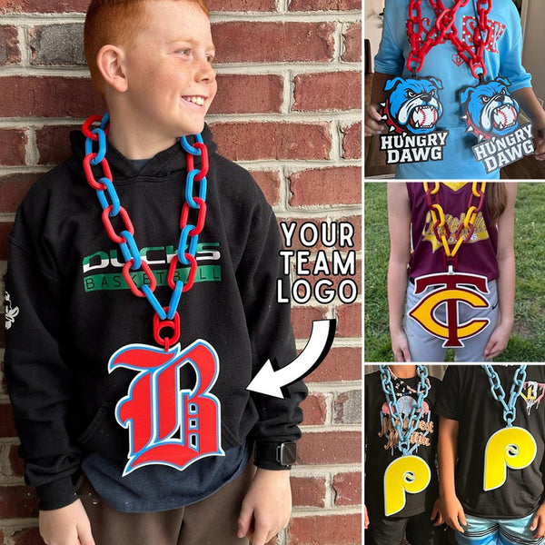 Sports logo Necklace,player of the game, MVP, customizable