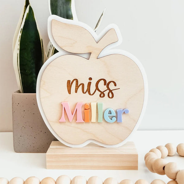 Personalized Teacher Name Sign, Teacher Desk Name Sign, Desk Name Plate