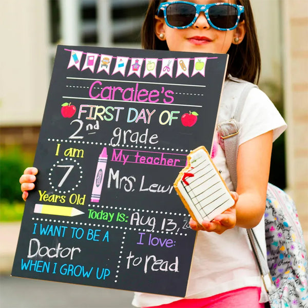First Day of School Sign, Real Reusable First Day of School