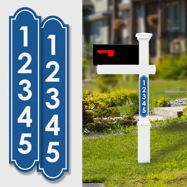 Personalized Aluminum Reflective House Numbers Address Signs for Mailbox