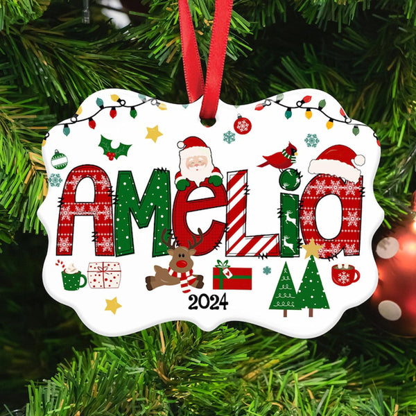 Personalized Kids Name Christmas Ornament