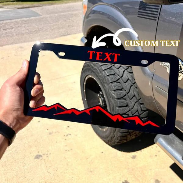 Mountain License Plate Frame Cover