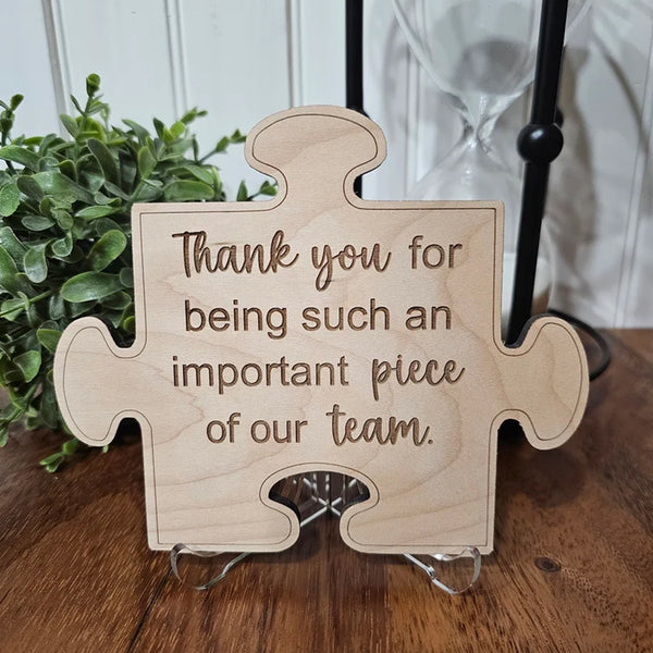 Puzzle Piece Decor, gift for employee appreciation