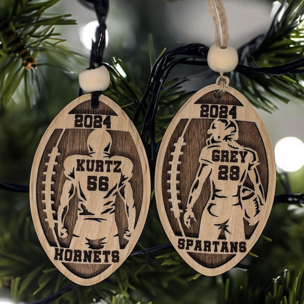 Personalized 3D Football Ornament Sports Ornamen