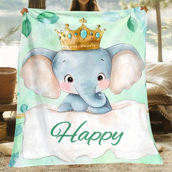 Elephant Blanket-Lightweight Flannel Home Furnishings Bedding Blanket