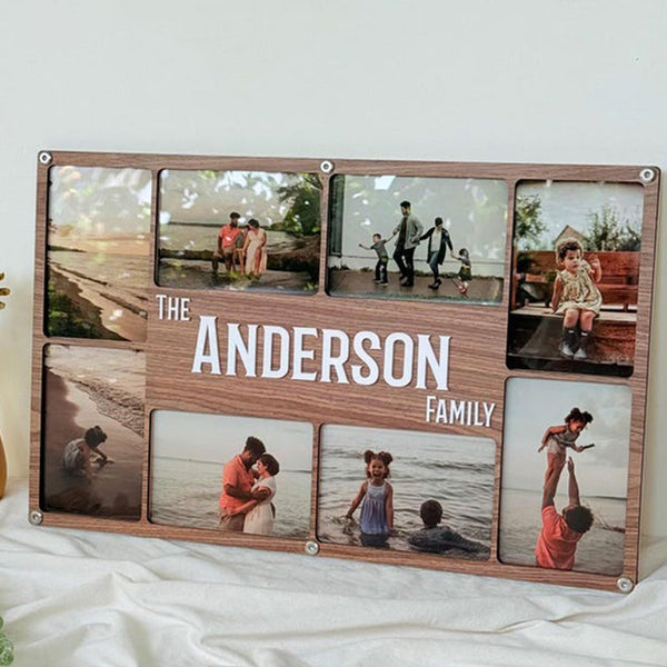 Personalized Family Collage Frame | Custom Text Picture frame