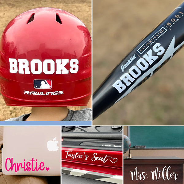 Custom Sticker Name Vinyl Decal | Car Decal | Loopy Decal | Laptop