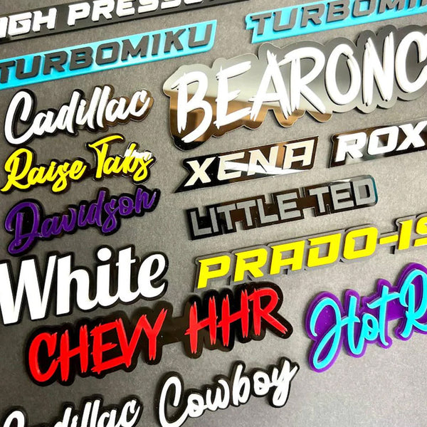 Custom Car Name Emblem Badge Custom