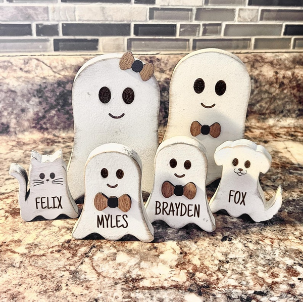 Personalized Ghost Family  Halloween Decor