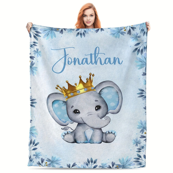 Custom Name Personalized Blanket for Girls Boys