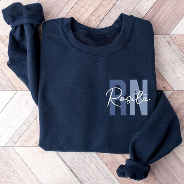 Custom Registered Nurse Sweatshirt With Name