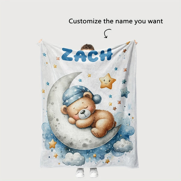 Personalized Bear Blanket Gift Blanket Buy Animal blanket