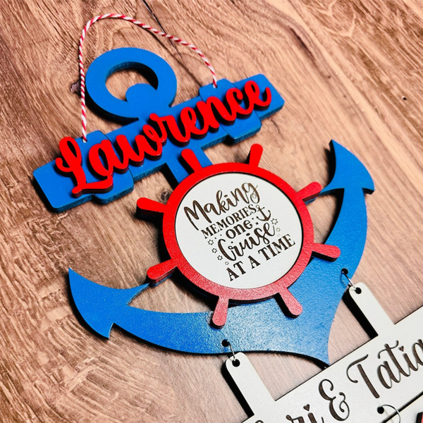 Anchor Cruise cabin door decor, cruise door hanger