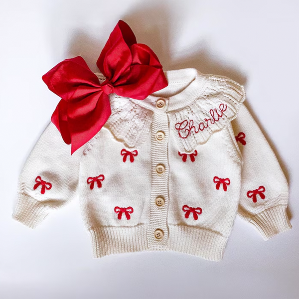 Personalized Baby Cardigan: Embroidered Name