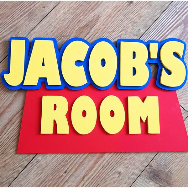 Toy Story Style  Name Door / Wall Plaque / Sign