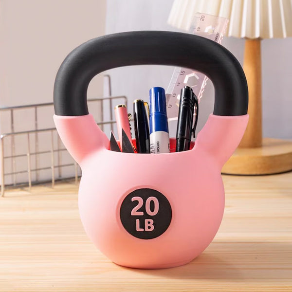 Personalized Text Kettlebell Pencil Holder