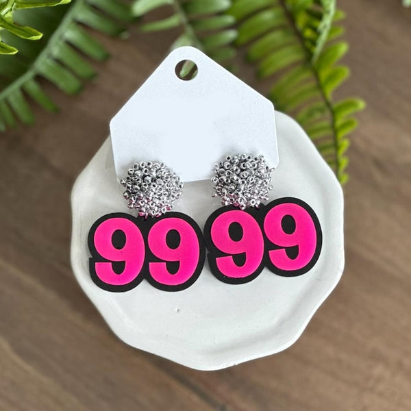 Personalized Number Earrings