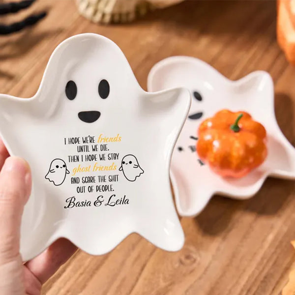 Personalised Ghost Shaped Ring Plate,Spoon Rest