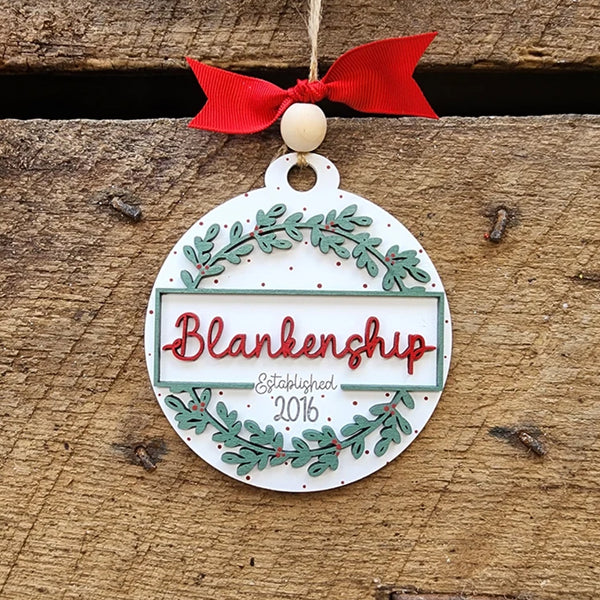 Personalized Family Christmas Ornament