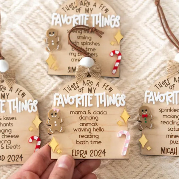 Few Of My Favorite Things Ornament, Personalized Kids Keepsake Ornament