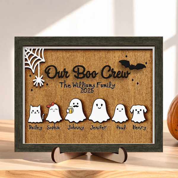 Personalized Halloween Family Sign,Boo Family,Cute Halloween Decor