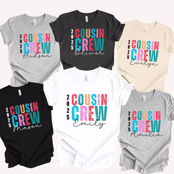 Cousin Crew Personalized T-Shirts, Custom Cousin Crew Shirts
